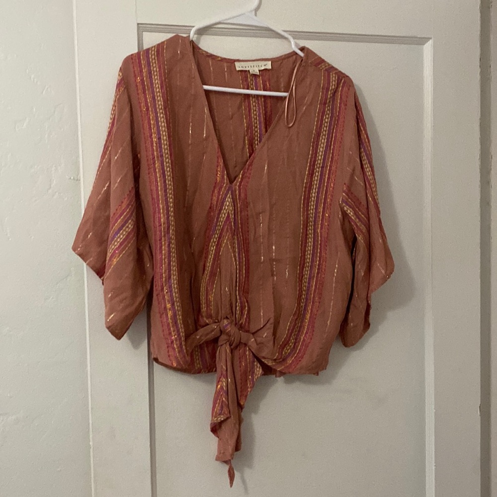 Pink striped top, Lovestitch brand, worn once